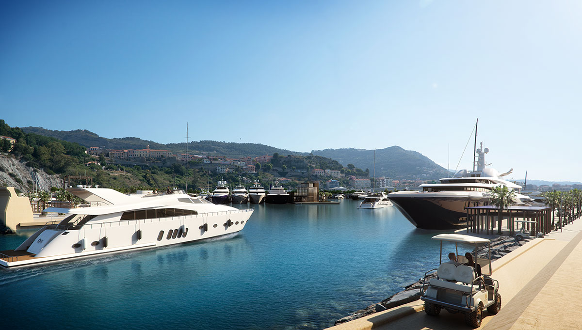 Cala del Forte is a 170-berth facility designed to relieve pressure on Monaco and put yachters within a 30-minute drive of the casinos of Monte-Carlo