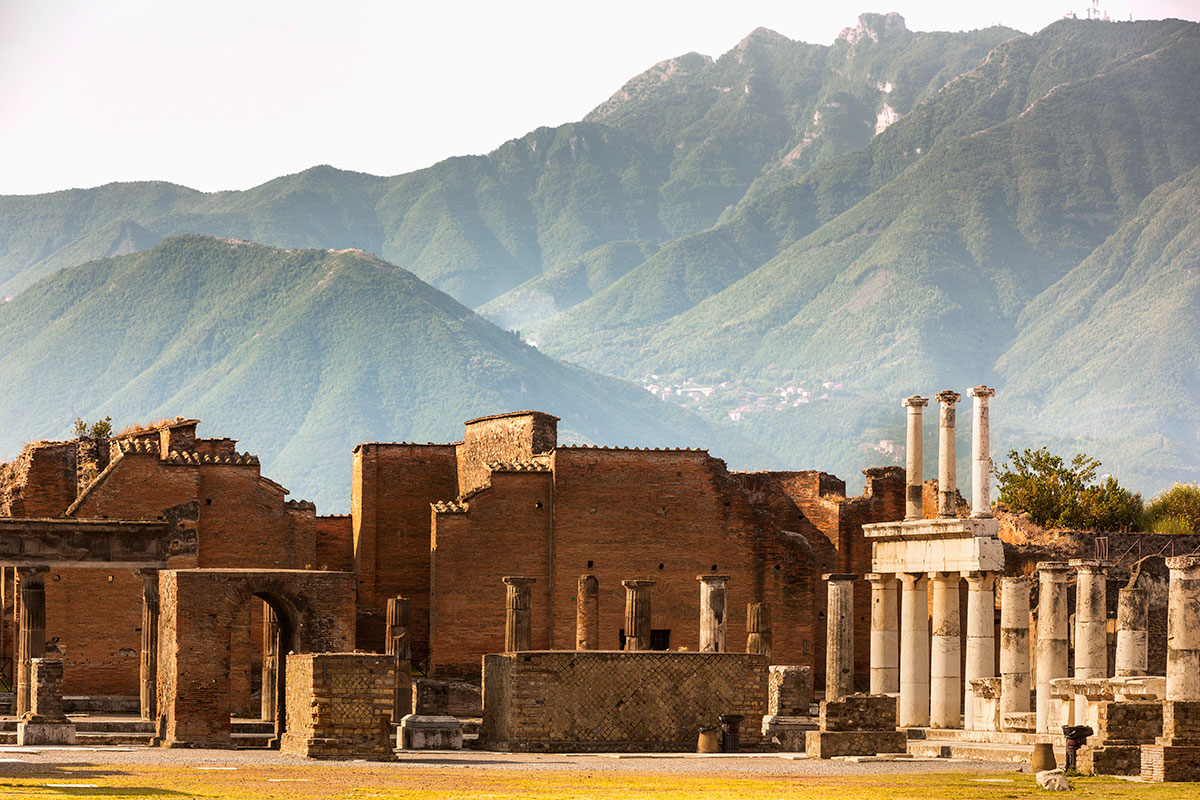 About Pompeii - Once a thriving and sophisticated Roman city, Pompeii was buried under several metres of volcanic ash in 79AD